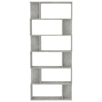 Bokhylla Betonggrå Rumsavdelare 80x24x192 cm