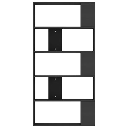 Bokhylla Svart Rumsavdelare 80x24x159 cm