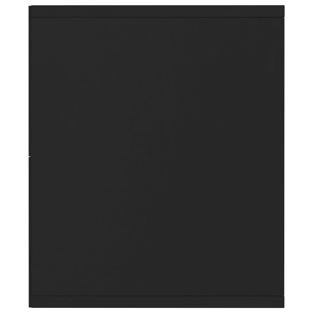 Bokhylla Svart 143x30x36 cm