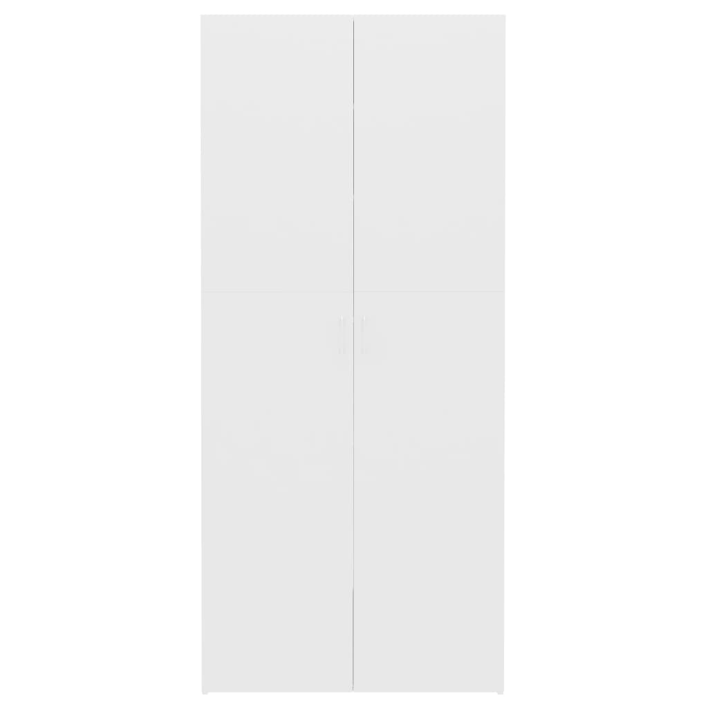 Skoställ Vit Skoskåp 80x35,5x180 cm