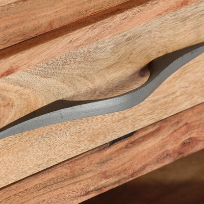 Soffbord Trä 110x52x45 cm massivt akaciaträ