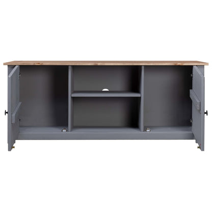 TV-Möbel Grå TV-Bänk 120x40x50 cm massiv furu panama