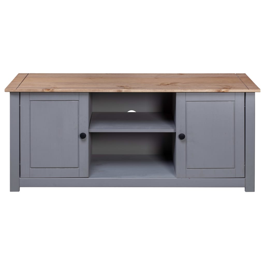 TV-Möbel Grå TV-Bänk 120x40x50 cm massiv furu panama