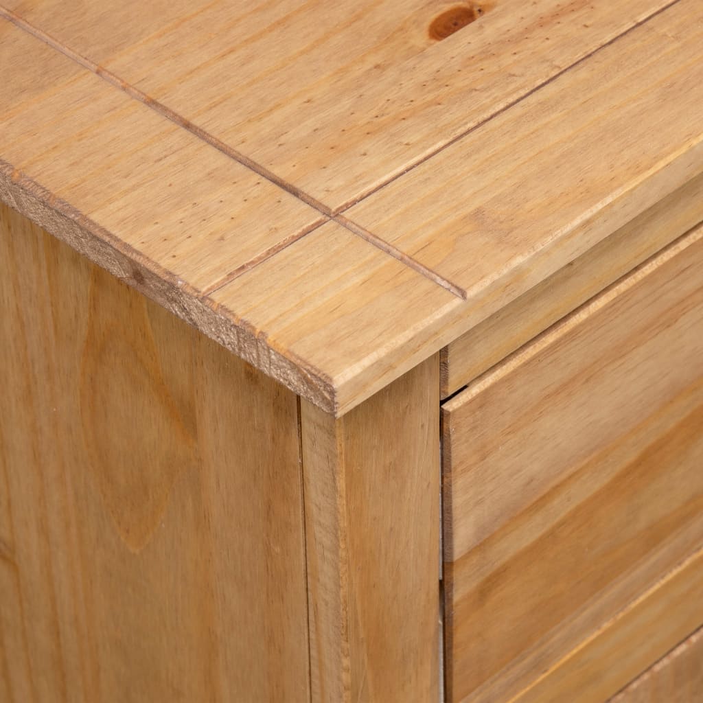 Skänk Trä 93x40x80 cm massiv furu panama