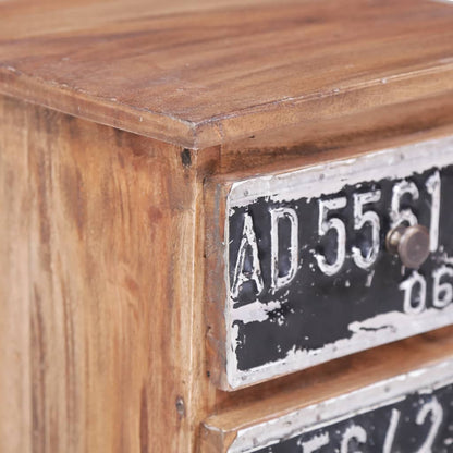 Sängbord Nattduksbord Trä 30x30x51 cm massivt massivt mahognyträ