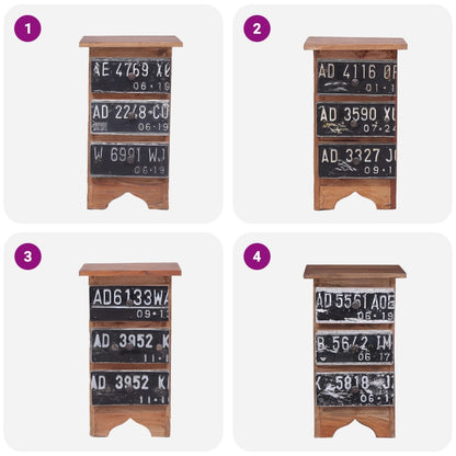 Sängbord Nattduksbord Trä 30x30x51 cm massivt massivt mahognyträ
