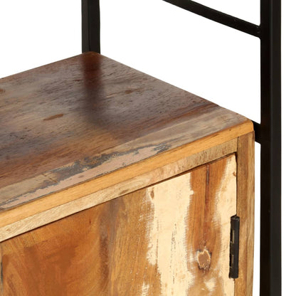 Bokhylla Trä med 4 hyllor 90x30x180 cm massivt återvunnet trä