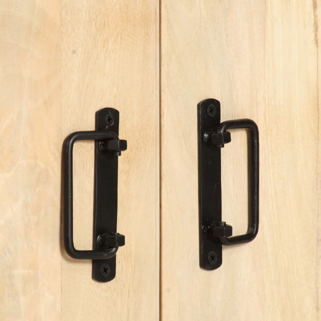 Bokhylla Trä med 4 hyllplan 90x30x180 cm massivt mangoträ