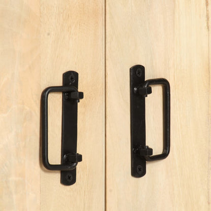 Bokhylla Trä med 4 hyllplan 90x30x180 cm massivt mangoträ