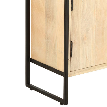 Bokhylla Trä med 4 hyllplan 90x30x180 cm massivt mangoträ