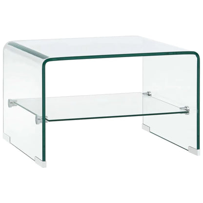 Soffbord DIV. genomskinlig 50x45x33 cm härdat glas