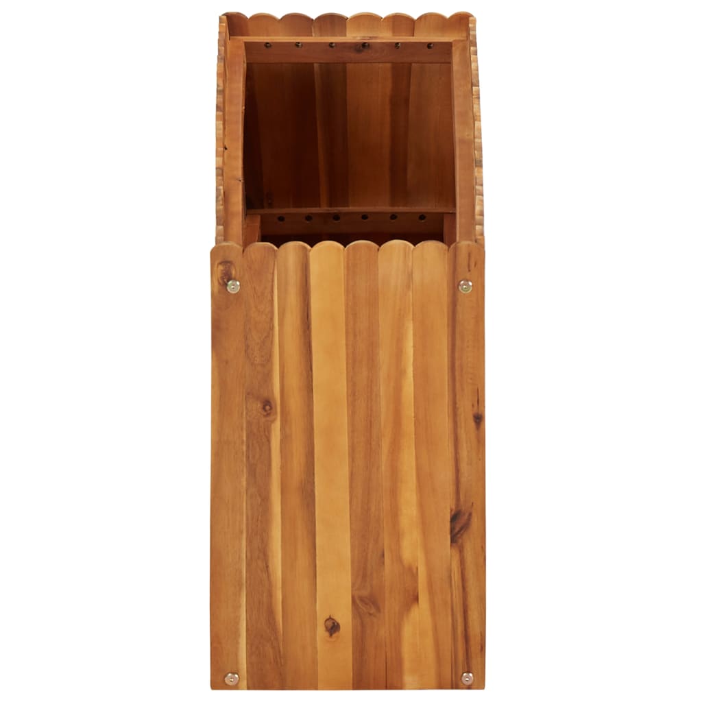 Utomhus Blomkruka Trä upphöjd 100x30x50 cm massivt akaciaträ