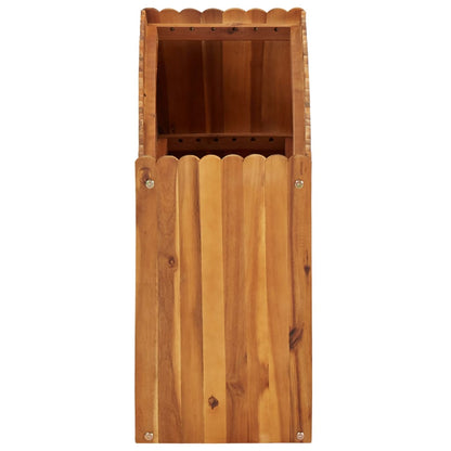 Utomhus Blomkruka Trä upphöjd 100x30x50 cm massivt akaciaträ