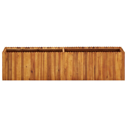 Utomhus Blomkruka Trä upphöjd 200x30x50 cm massivt akaciaträ