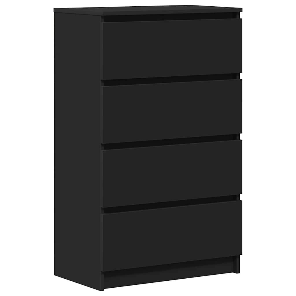 Byrå Svart 60x35x98,5 cm