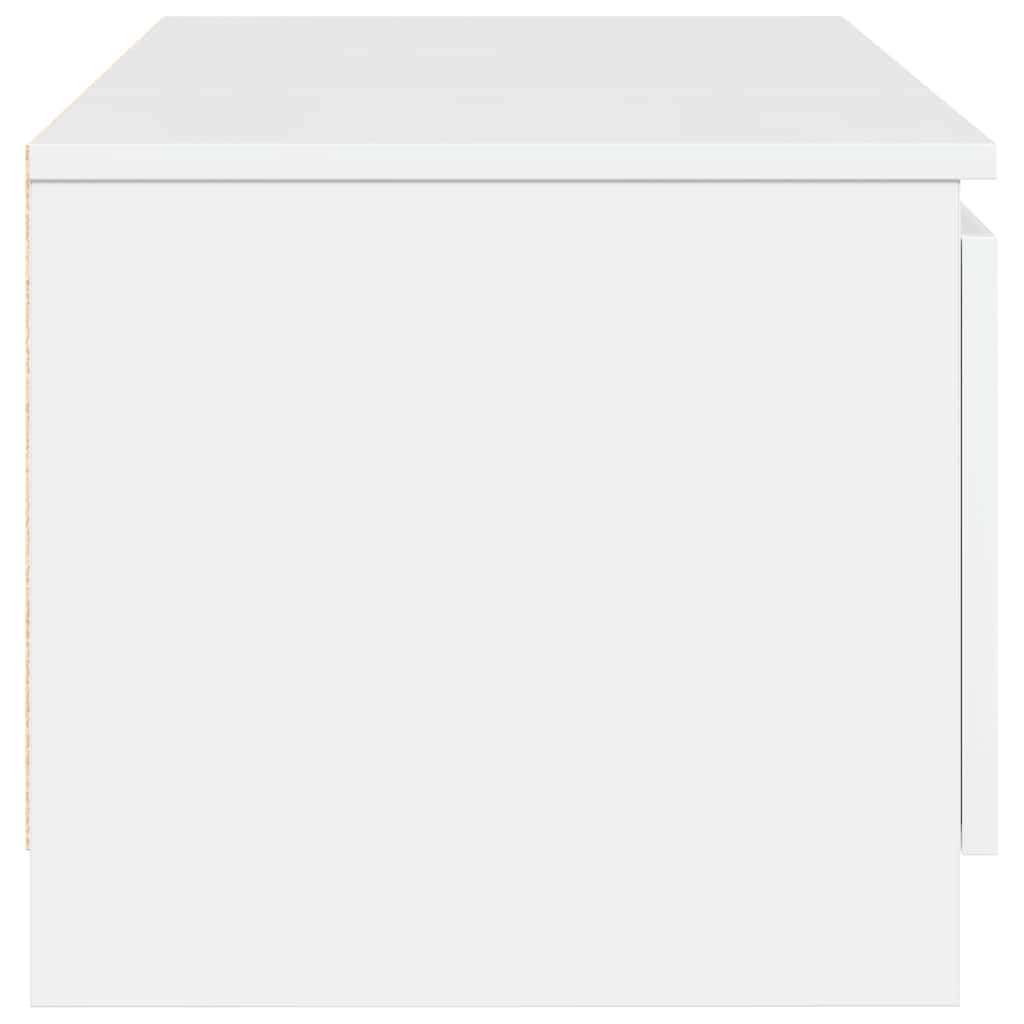 TV-Möbel Högglans Vit TV-Bänk 140x40x35,5 cm