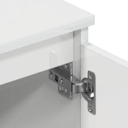 TV-Möbel Högglans Vit TV-Bänk 140x40x35,5 cm