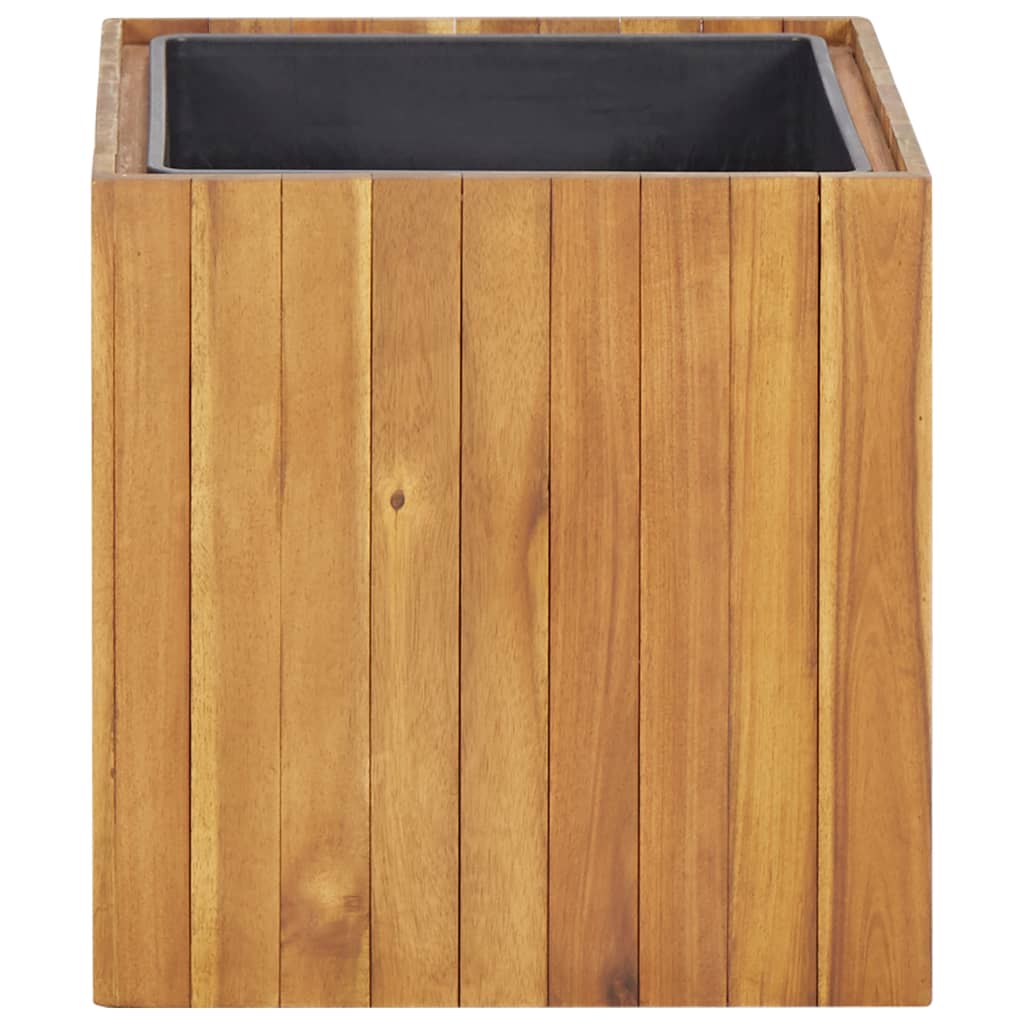 Utomhus Blomkruka Trä upphöjd 43,5x43,5x44 cm massivt akaciaträ