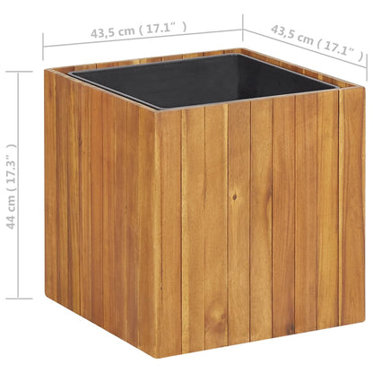 Utomhus Blomkruka Trä upphöjd 43,5x43,5x44 cm massivt akaciaträ