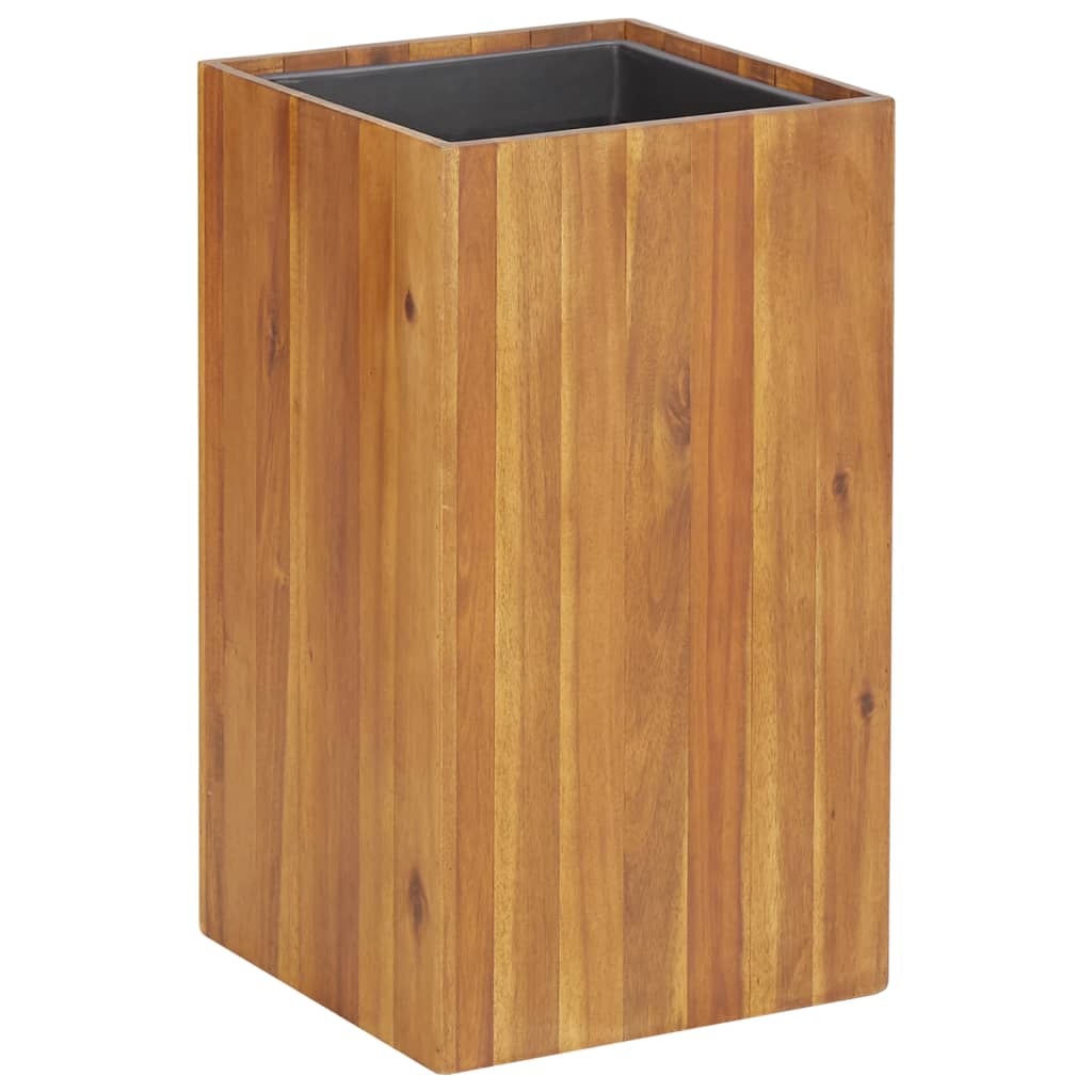 Utomhus Blomkruka Trä upphöjd 33,5x33,5x60 cm massivt akaciaträ