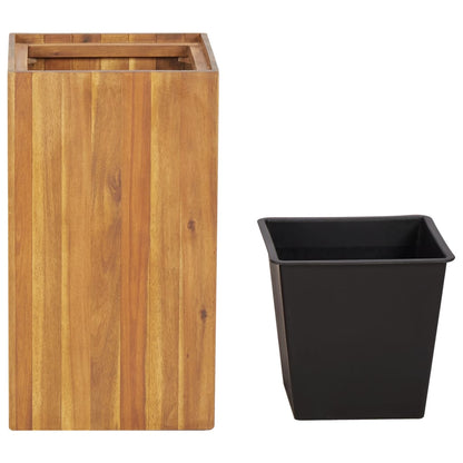 Utomhus Blomkruka Trä upphöjd 33,5x33,5x60 cm massivt akaciaträ