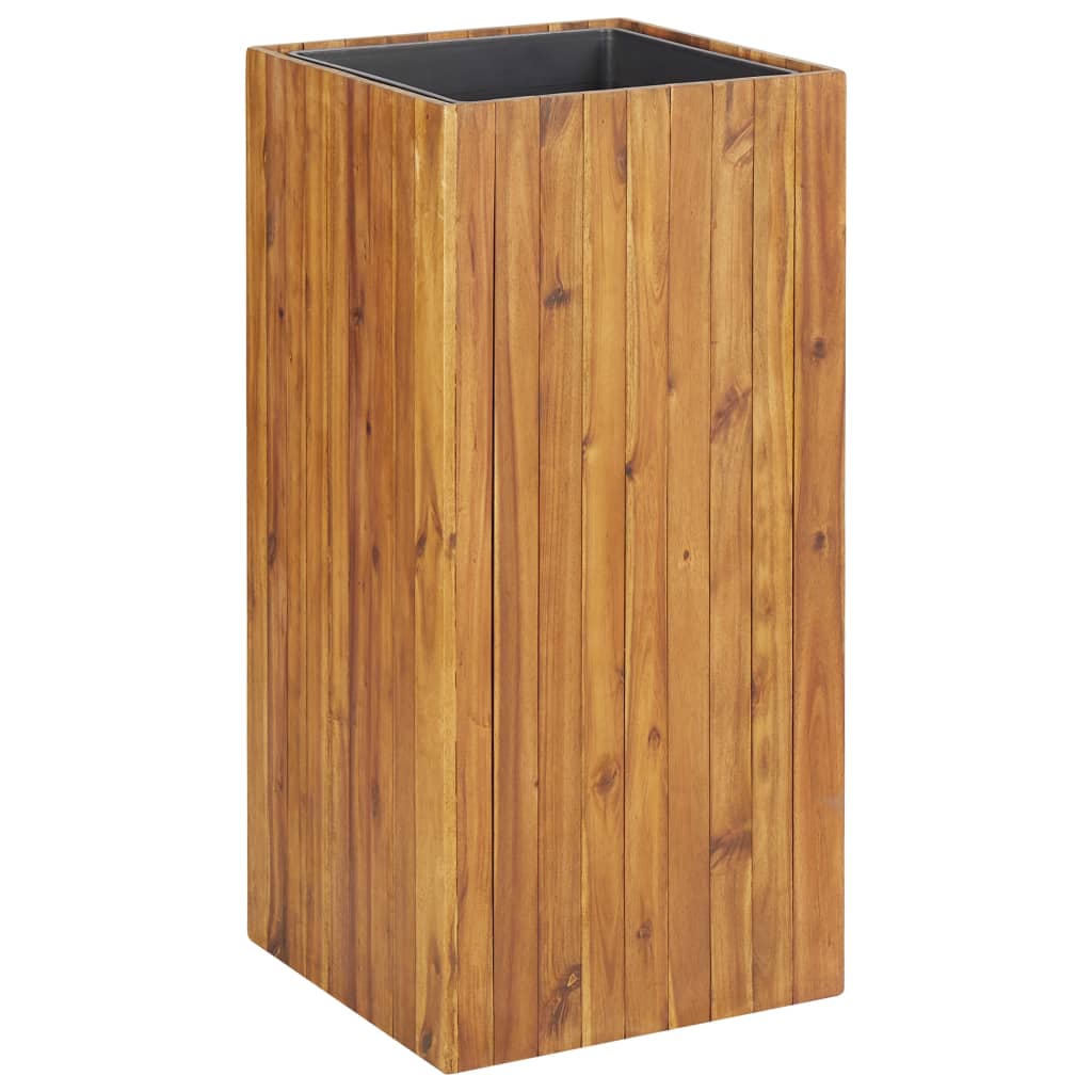 Utomhus Blomkruka Trä upphöjd 43,5x43,5x90 cm massivt akaciaträ