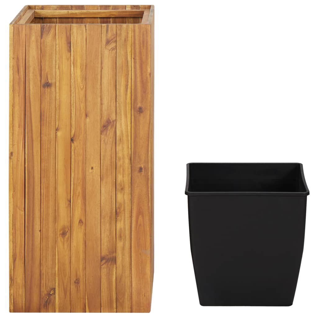 Utomhus Blomkruka Trä upphöjd 43,5x43,5x90 cm massivt akaciaträ