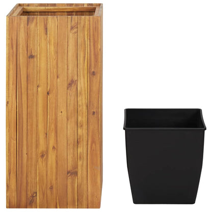 Utomhus Blomkruka Trä upphöjd 43,5x43,5x90 cm massivt akaciaträ