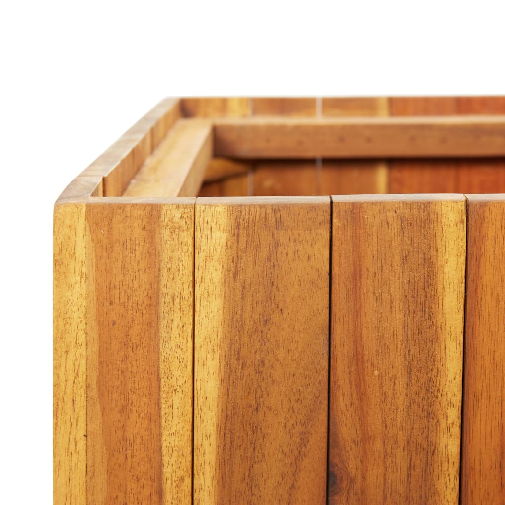Utomhus Blomkruka Trä med 3 krukor massivt akaciaträ