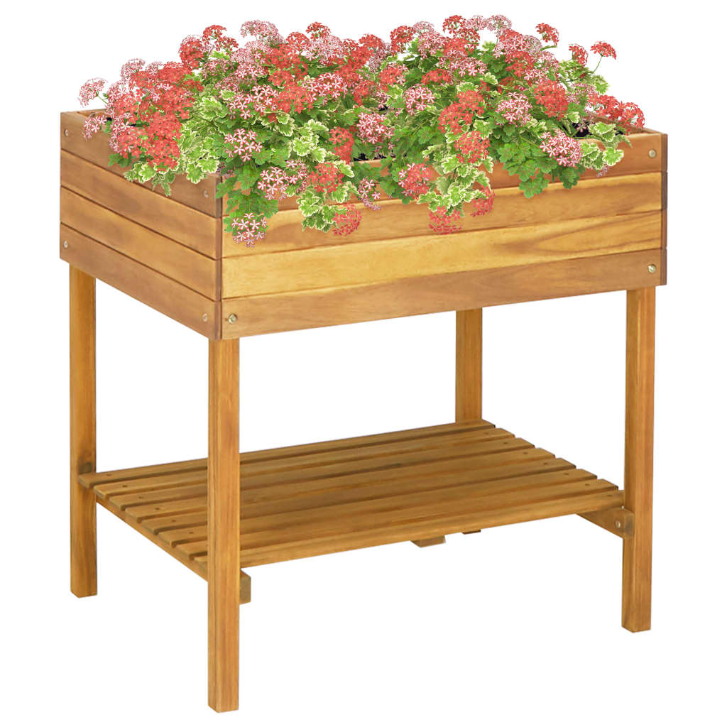 Utomhus Blomkruka Trä 78,5x58,5x78,5 cm massivt akaciaträ