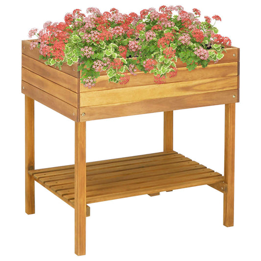 Utomhus Blomkruka Trä 78,5x58,5x78,5 cm massivt akaciaträ