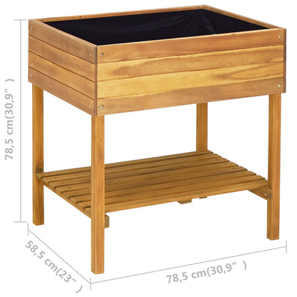 Utomhus Blomkruka Trä 78,5x58,5x78,5 cm massivt akaciaträ