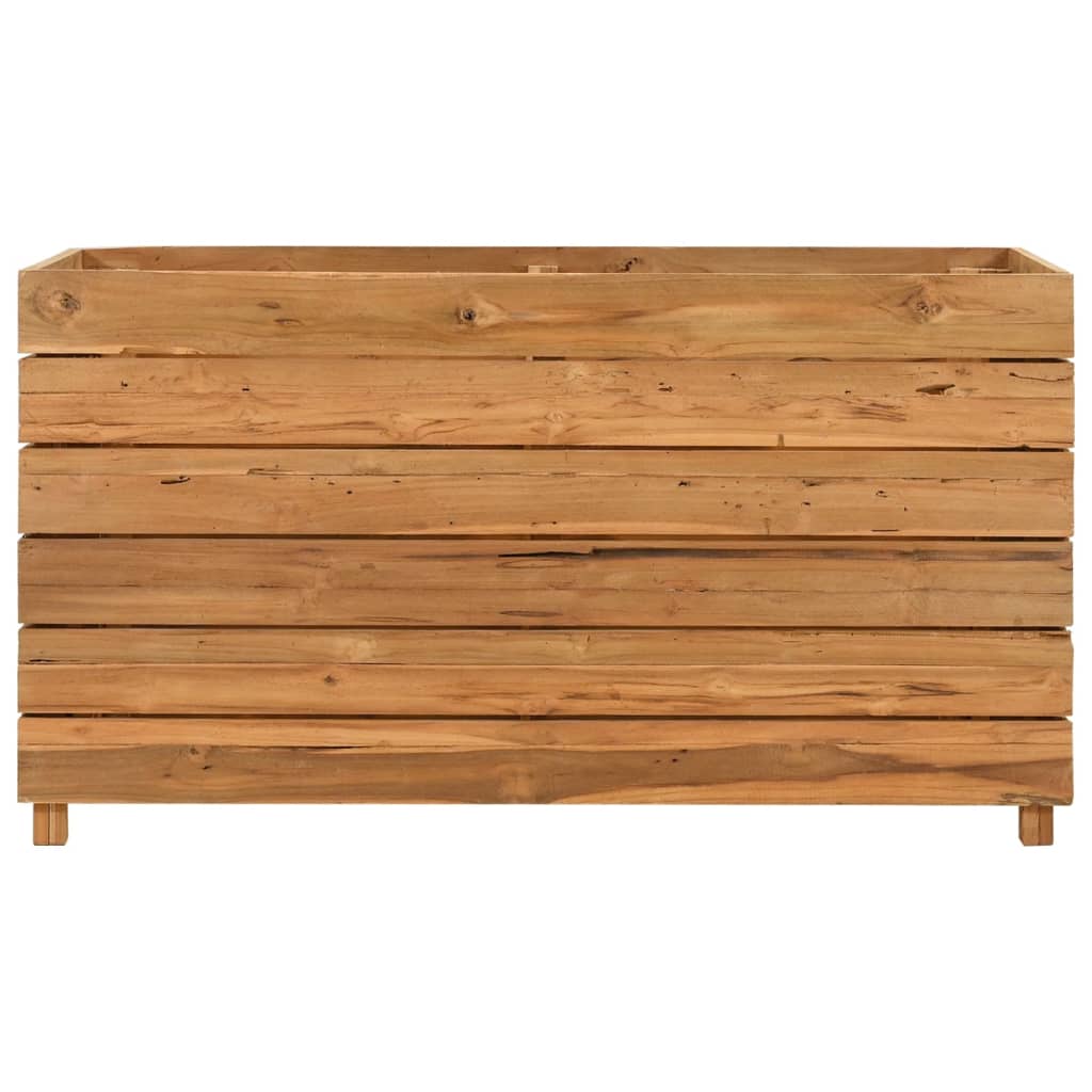 Utomhus Blomkruka Trä 100x40x55 cm återvunnet teakträ och stål