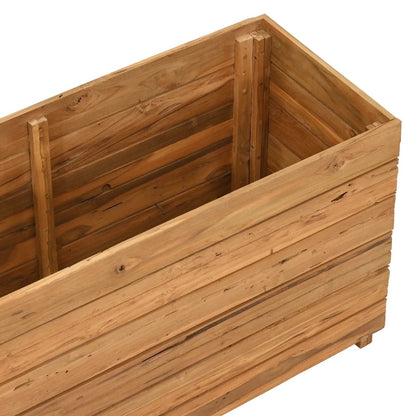 Utomhus Blomkruka Trä 100x40x55 cm återvunnet teakträ och stål