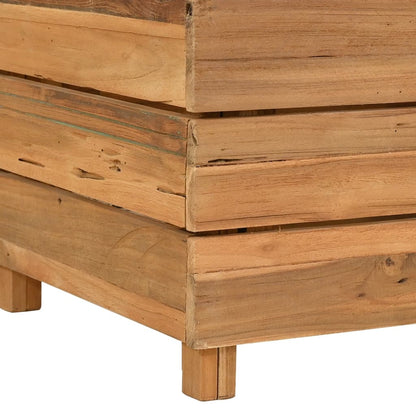 Utomhus Blomkruka Trä 100x40x55 cm återvunnet teakträ och stål
