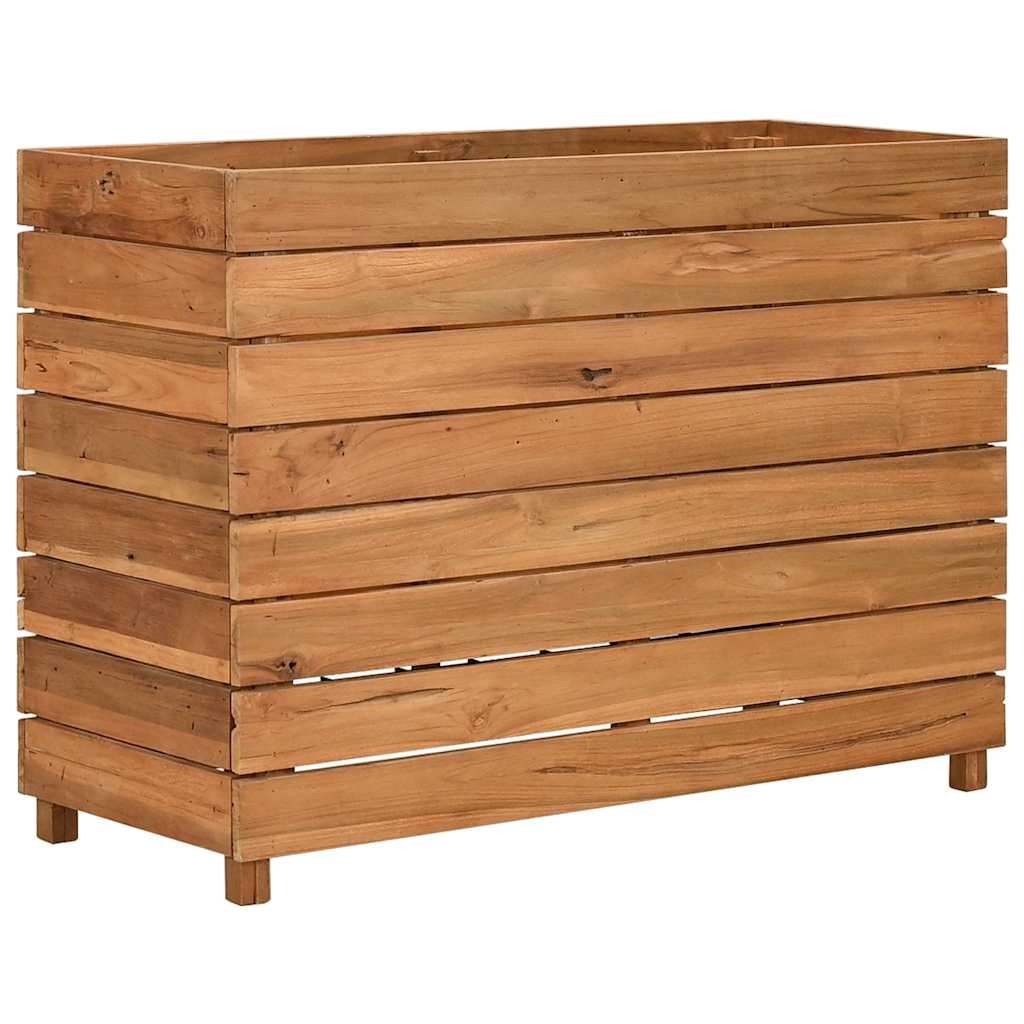 Utomhus Blomkruka Trä 100x40x72 cm återvunnet teakträ och stål