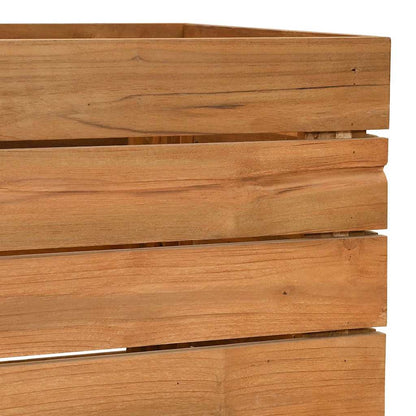 Utomhus Blomkruka Trä 100x40x72 cm återvunnet teakträ och stål