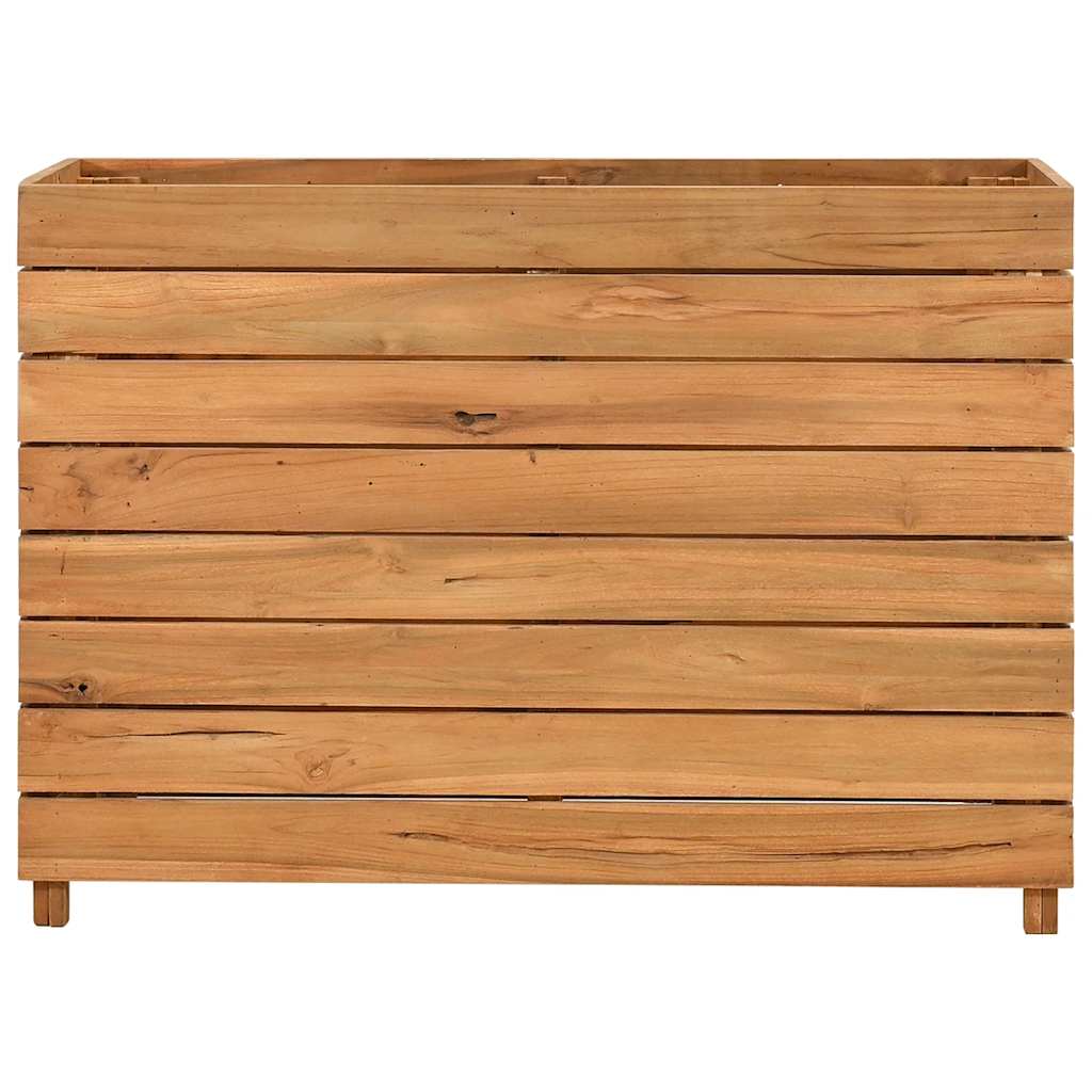 Utomhus Blomkruka Trä 100x40x72 cm återvunnet teakträ och stål