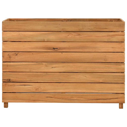 Utomhus Blomkruka Trä 100x40x72 cm återvunnet teakträ och stål