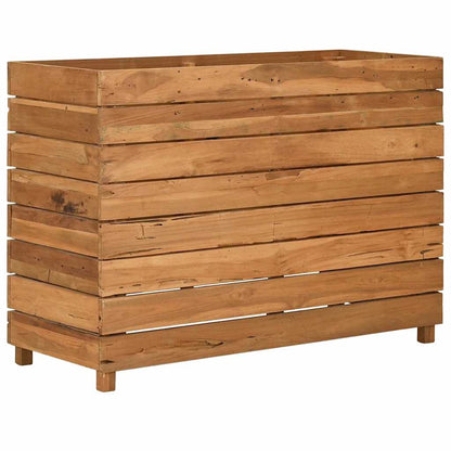 Utomhus Blomkruka Trä 100x40x72 cm återvunnet teakträ och stål