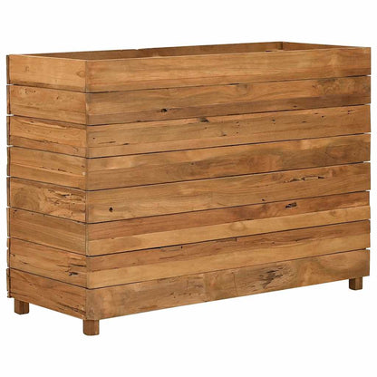 Utomhus Blomkruka Trä 100x40x72 cm återvunnet teakträ och stål