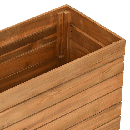 Utomhus Blomkruka Trä 100x40x72 cm återvunnet teakträ och stål