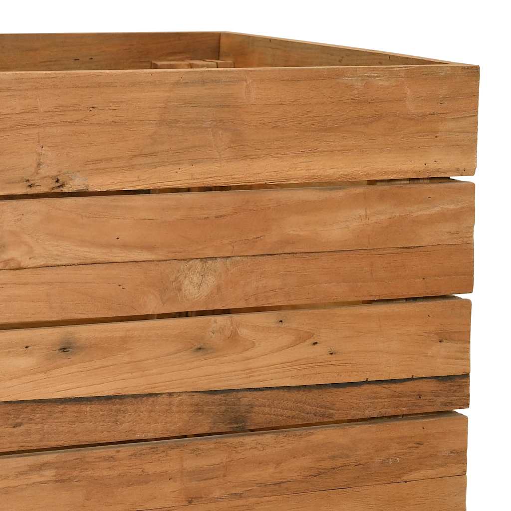 Utomhus Blomkruka Trä 150x40x72 cm återvunnet teakträ och stål