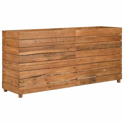 Utomhus Blomkruka Trä 150x40x72 cm återvunnet teakträ och stål