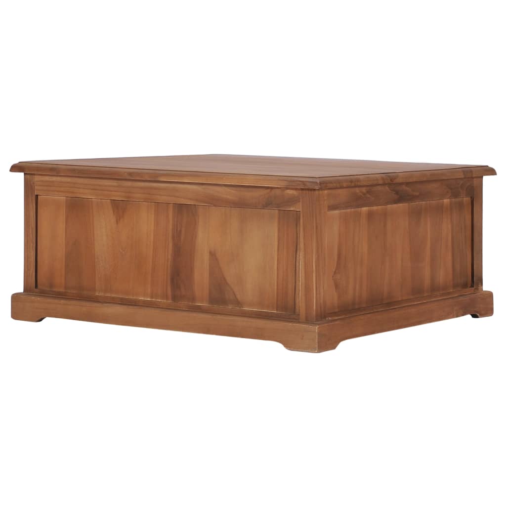 Soffbord Trä 68x68x30 cm massiv teak
