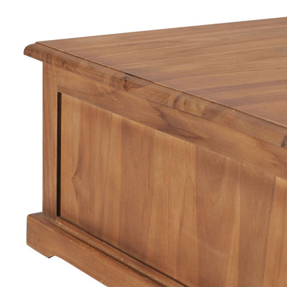 Soffbord Trä 68x68x30 cm massiv teak