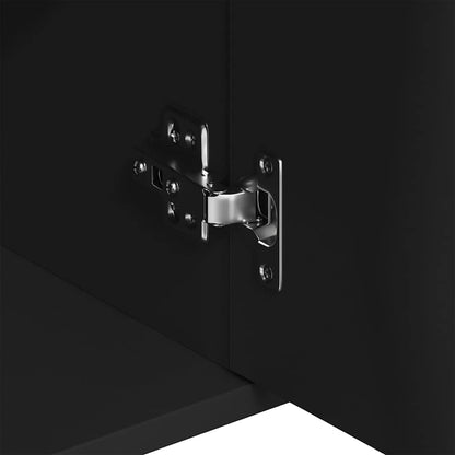 Skänk Svart 88x30x70 cm