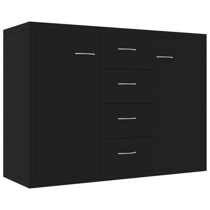 Skänk Svart 88x30x65 cm