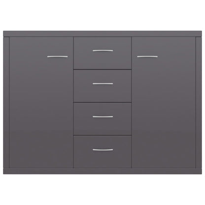 Skänk Högglans Grå 88x30x65 cm