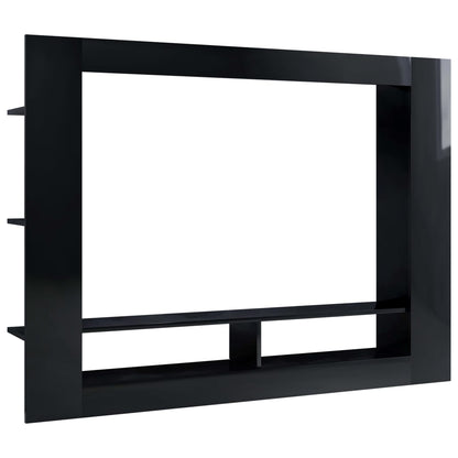 TV-Möbel Högglans Svart TV-Bänk 152x22x113 cm